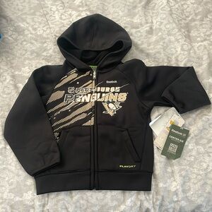 Reebok Pittsburgh Penguins Zip-up Hoodie, size 4 (kid’s), NWT